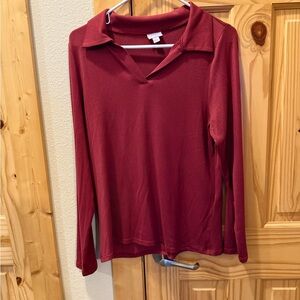 Wine Red Courtney Top